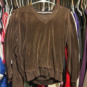 70s/80s velour sweater